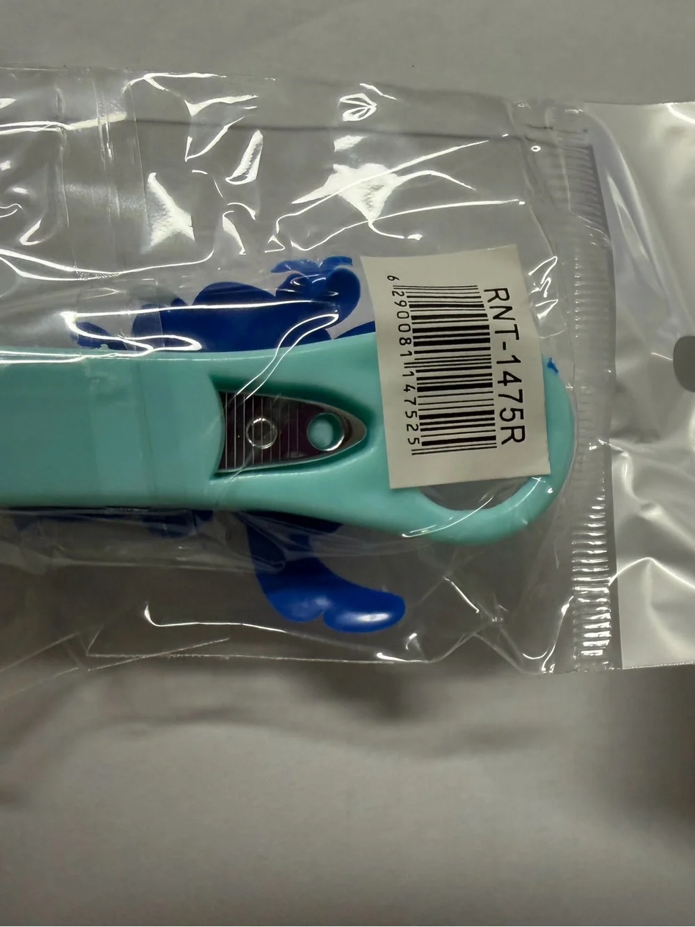 Cute Blue Character Kids Nail Clipper with Teddy Holder
